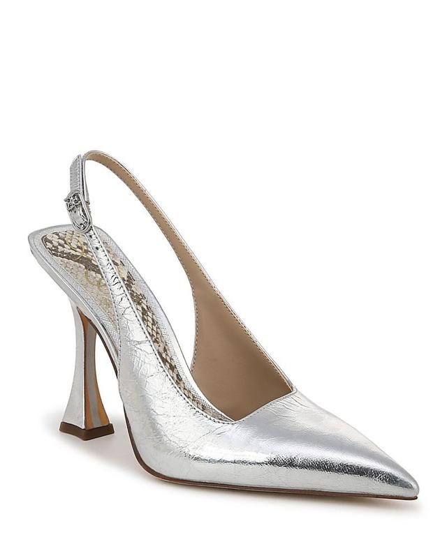 Womens Odette 105MM Leather Slingback Pumps Product Image