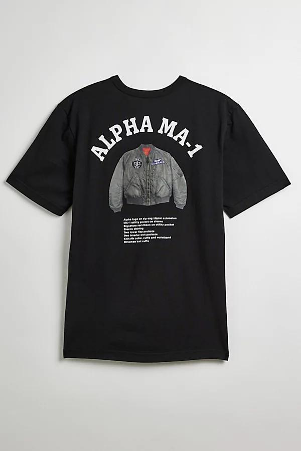 Alpha Industries MA-1 Tee Mens at Urban Outfitters Product Image