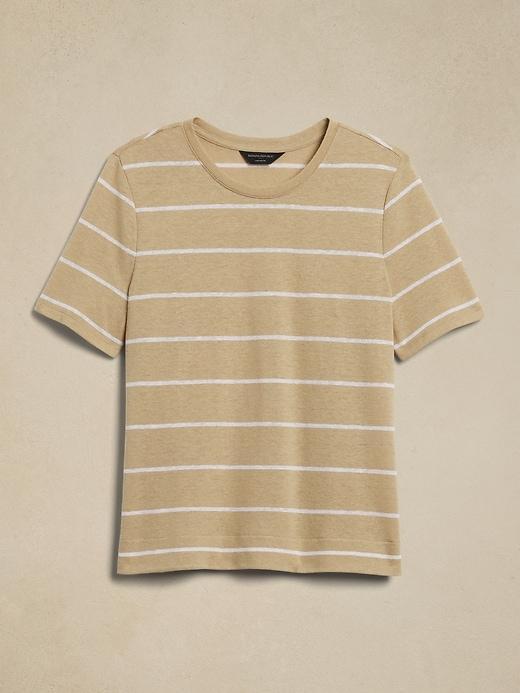 Linen-Blend T-Shirt Product Image