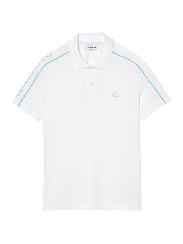 Mens Logo Piqu Polo Shirt Product Image