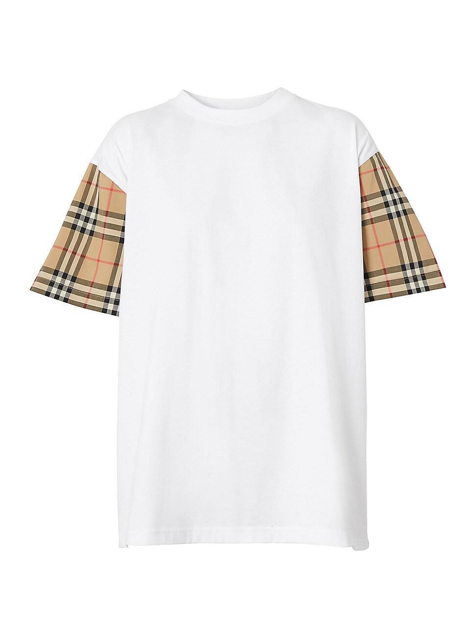 Womens Carrick Check Sleeve T-Shirt Product Image