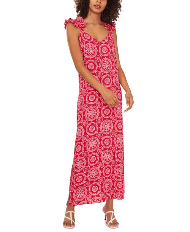 Vince Camuto Medal Tie Strap Maxi Dress Product Image