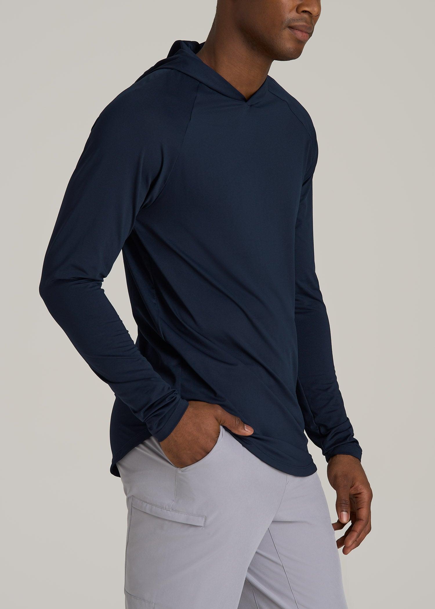 Men's A.T. Performance Training Tall Hoodie in Evening Blue Male Product Image