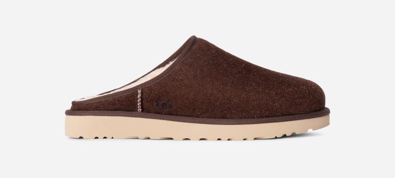 UGG Mens Classic Slip-On Shaggy Suede Sheepskin Slippers Product Image