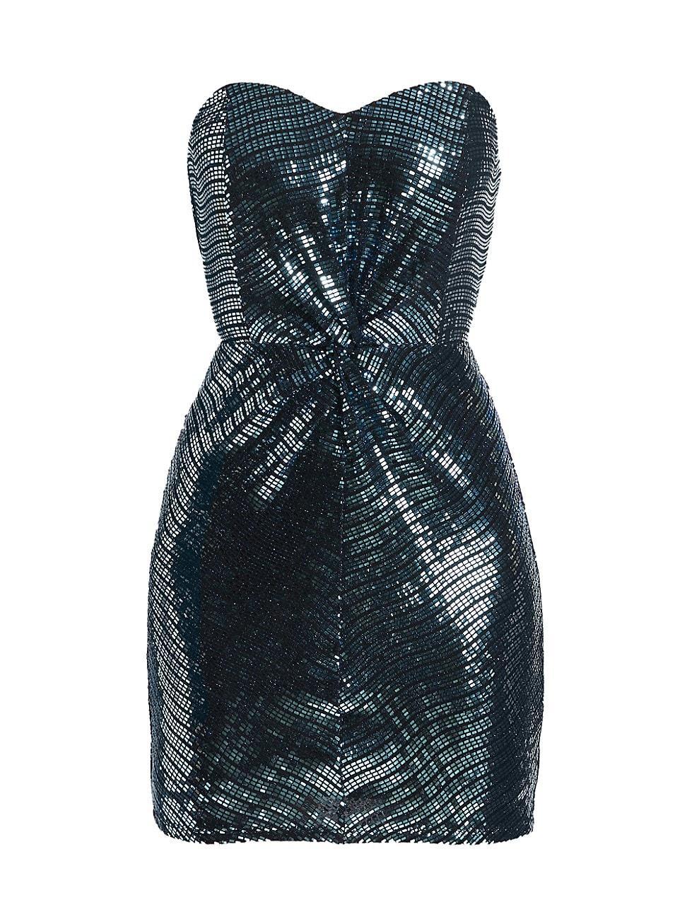 Womens Daya Sequined Strapless Minidress Product Image