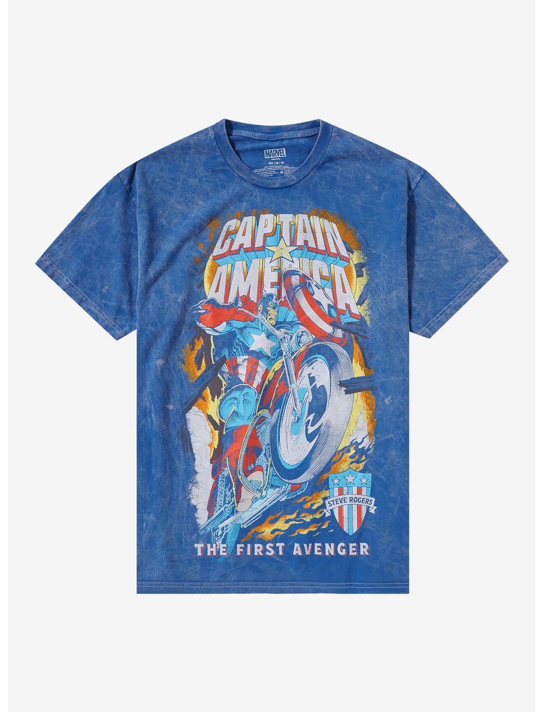 Marvel Captain America Motorcycle Jumbo Graphic T-Shirt product image