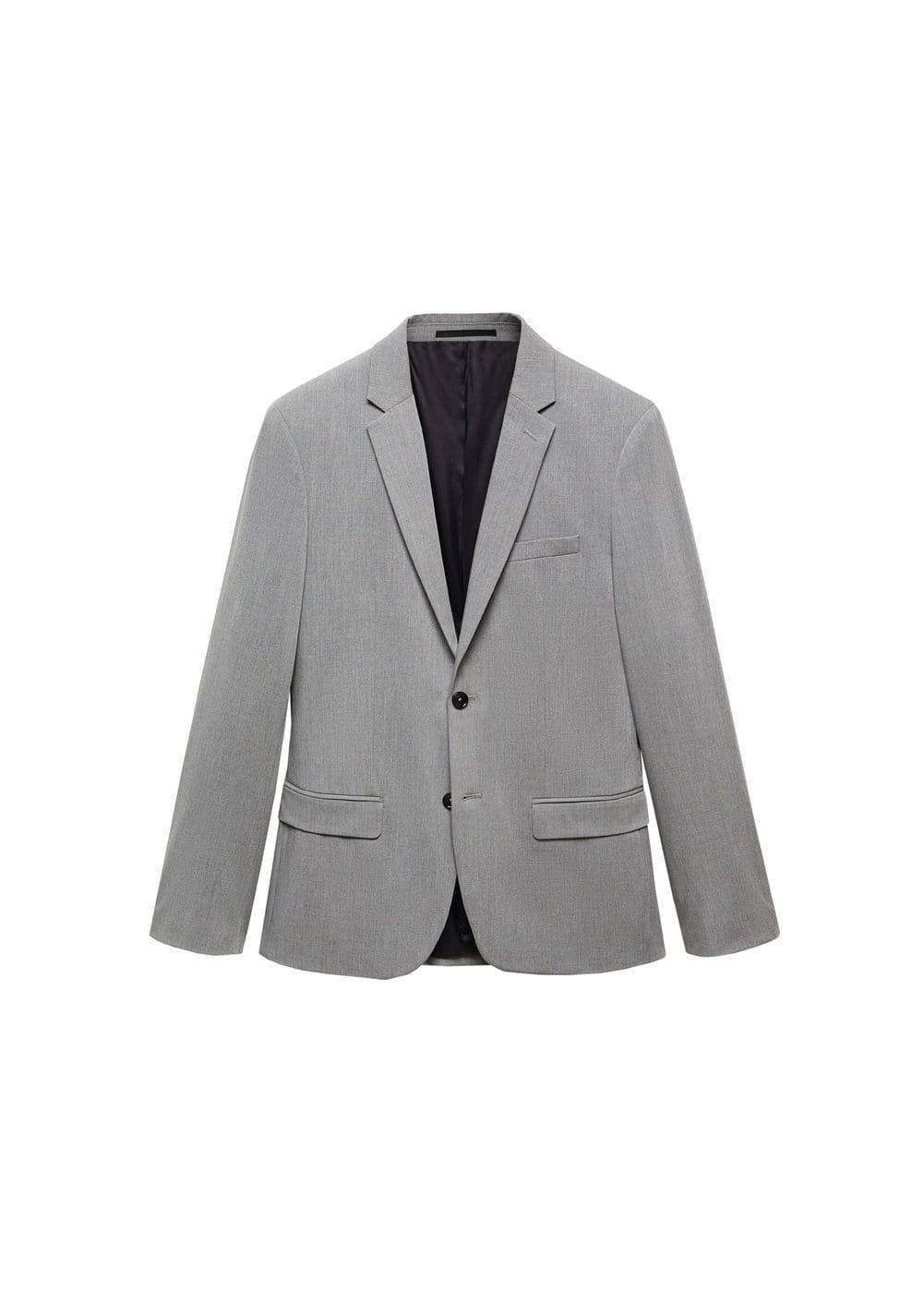 MANGO MAN - Super slim-fit suit blazer in stretch fabric greyMen Product Image