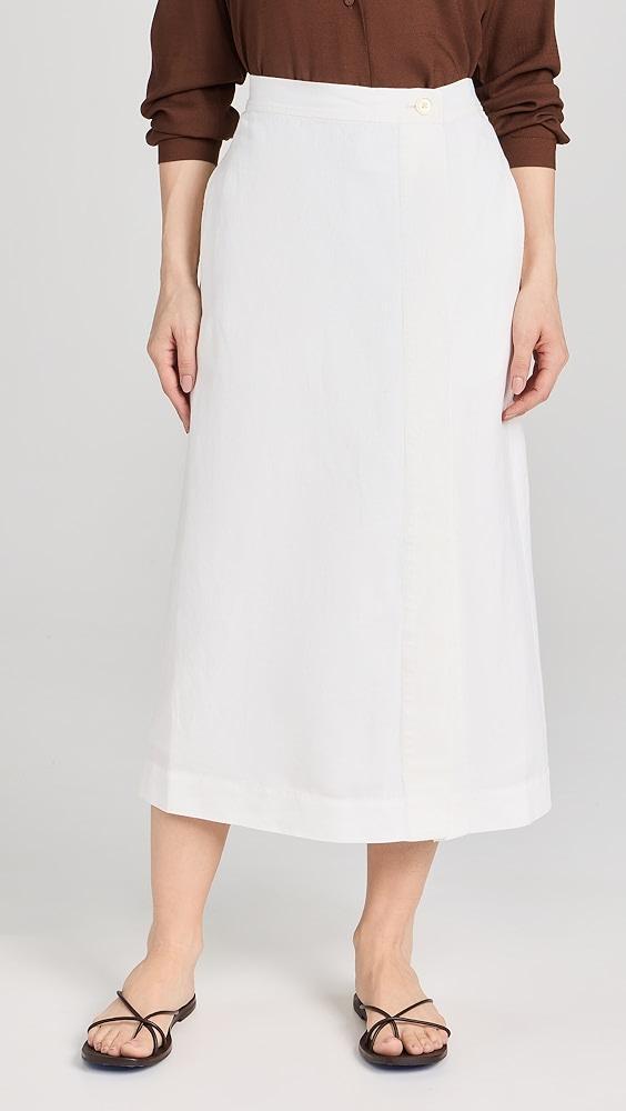 Alex Mill Button Front Skirt In Twill | Shopbop Product Image