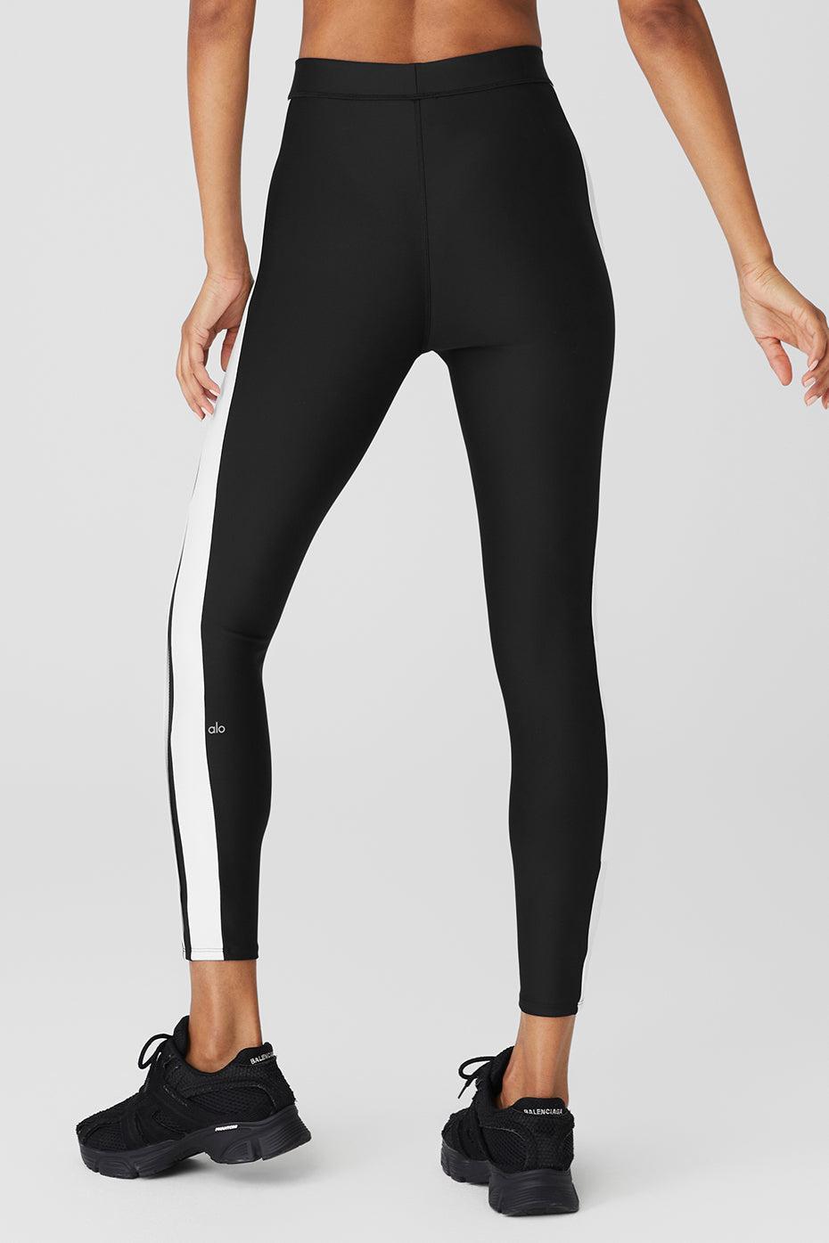 Airlift High-Waist 7/8 Car Club Legging - Black/White Female Product Image