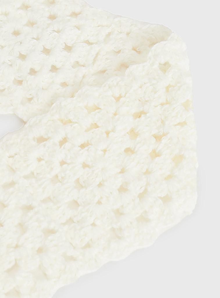 Sarea Crochet Headband White Product Image