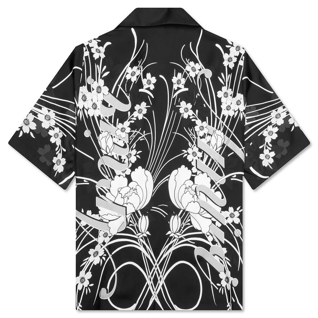 Floral Bowling Shirt - Black Male Product Image