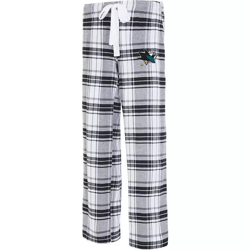 Womens Concepts Sport Black/Gray San Jose Sharks Accolade Flannel Pants Product Image