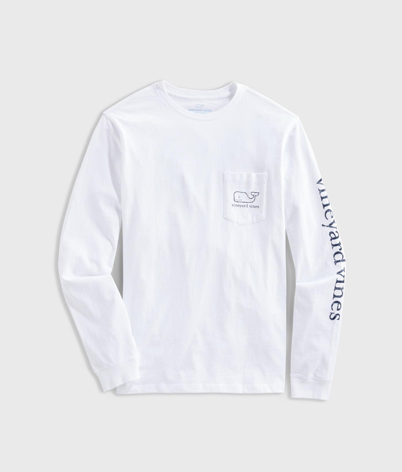 Vintage Whale Long-Sleeve Pocket Tee Product Image