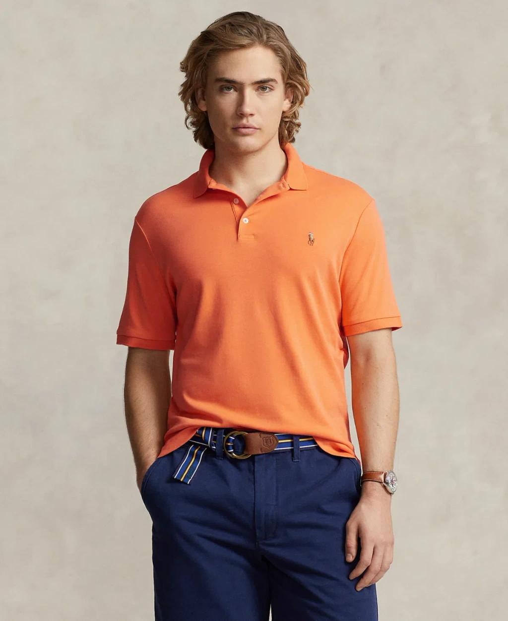 Mens Classic-Fit Cotton Polo Shirt Product Image