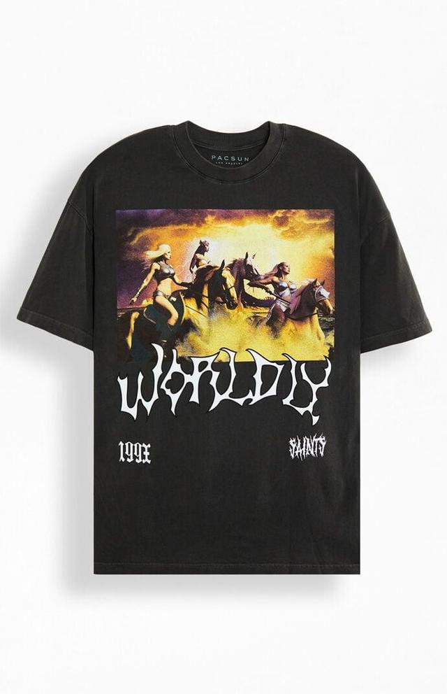 Men's Worldly Oversized Vintage T-Shirt Product Image