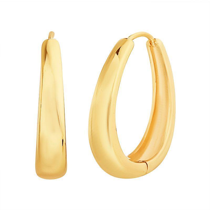 Paige Harper 14k Gold Over Recycled Brass Hinged Hoop Earrings, Womens, Multicolor Product Image