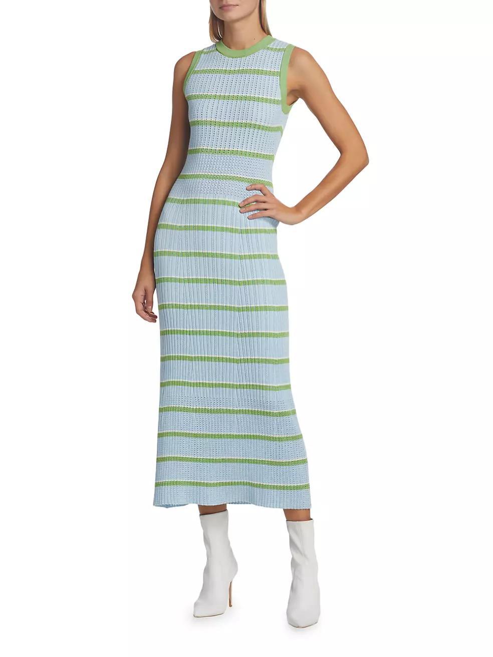 Ryan Striped Knit Midi-Dress Product Image