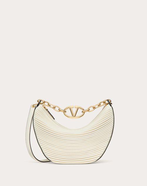 SMALL VLOGO MOON HOBO BAG IN NAPPA LEATHER WITH CHAIN Product Image