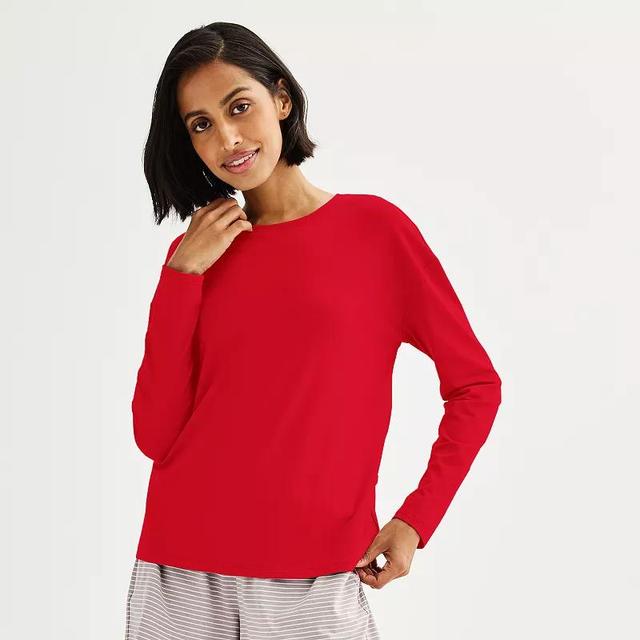 Womens Sonoma Goods For Life Long Sleeve Sleep Tee Product Image