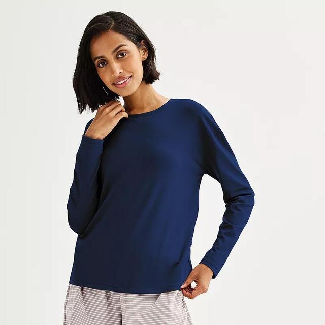 Womens Sonoma Goods For Life Long Sleeve Sleep Tee Product Image