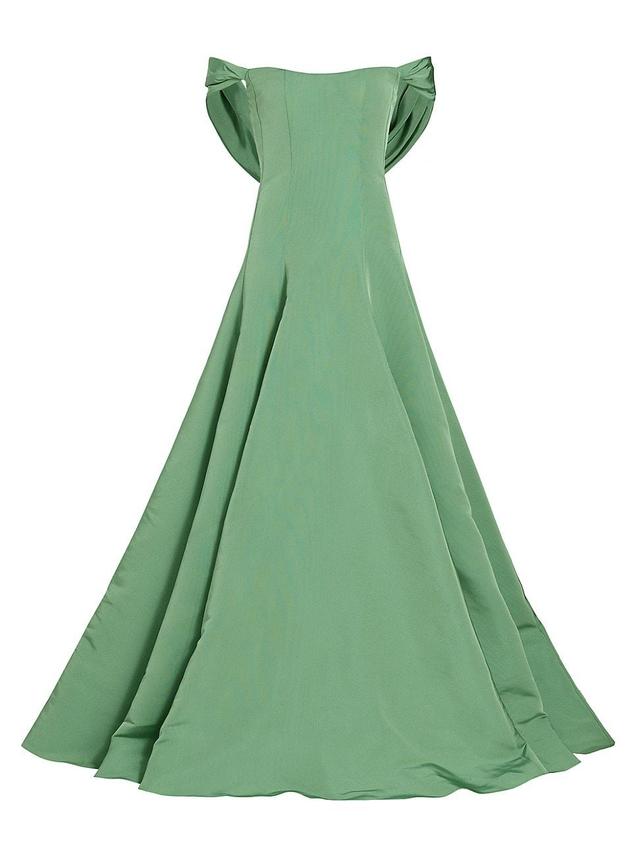 Womens Vittoria Silk Faille Off-The-Shoulder Gown Product Image