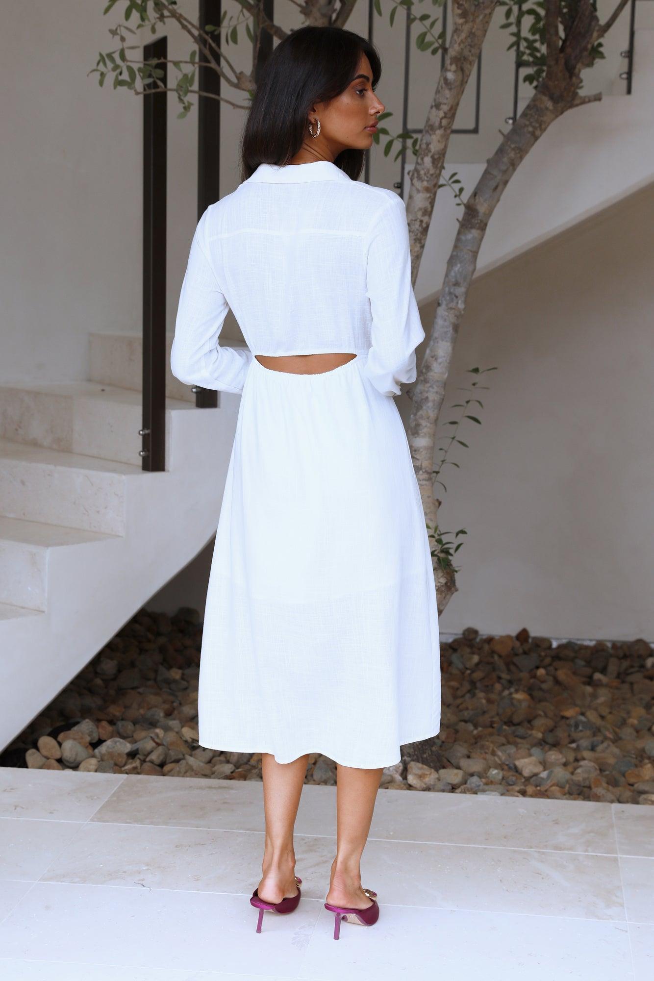 The Best Intentions Midi Dress White Product Image