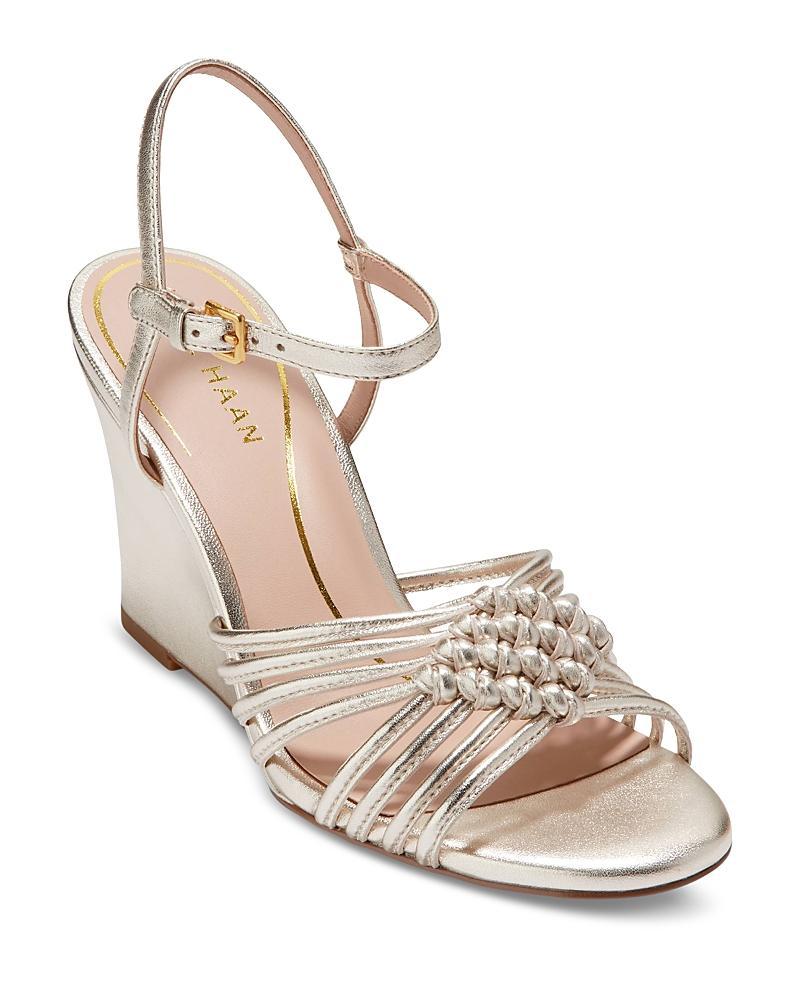 Womens Jitney Knot Leather Wedge Sandals Product Image