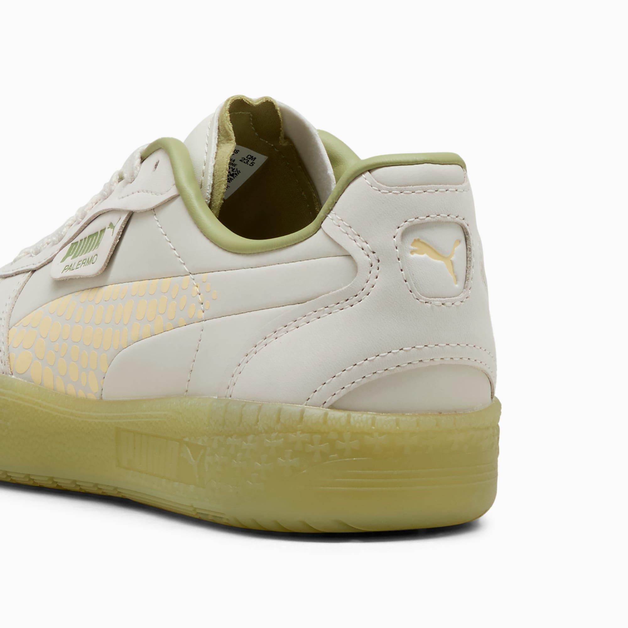 PUMA Palermo Moda Selva Women's Sneakers in Vapor Grey/Creamy Vanilla/Calming Green Product Image