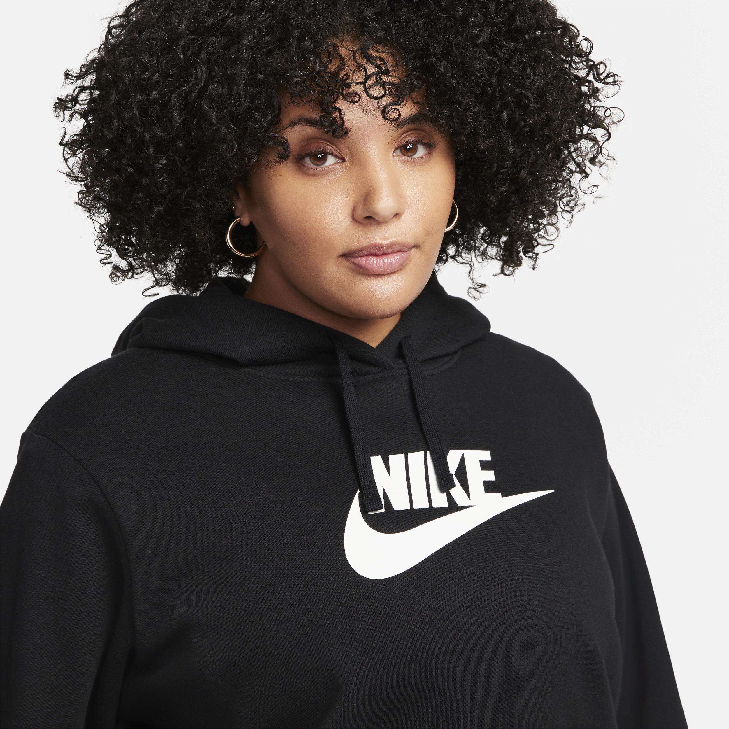 Nike Plus Size Active Sportswear Club Hooded Fleece Sweatshirt Product Image