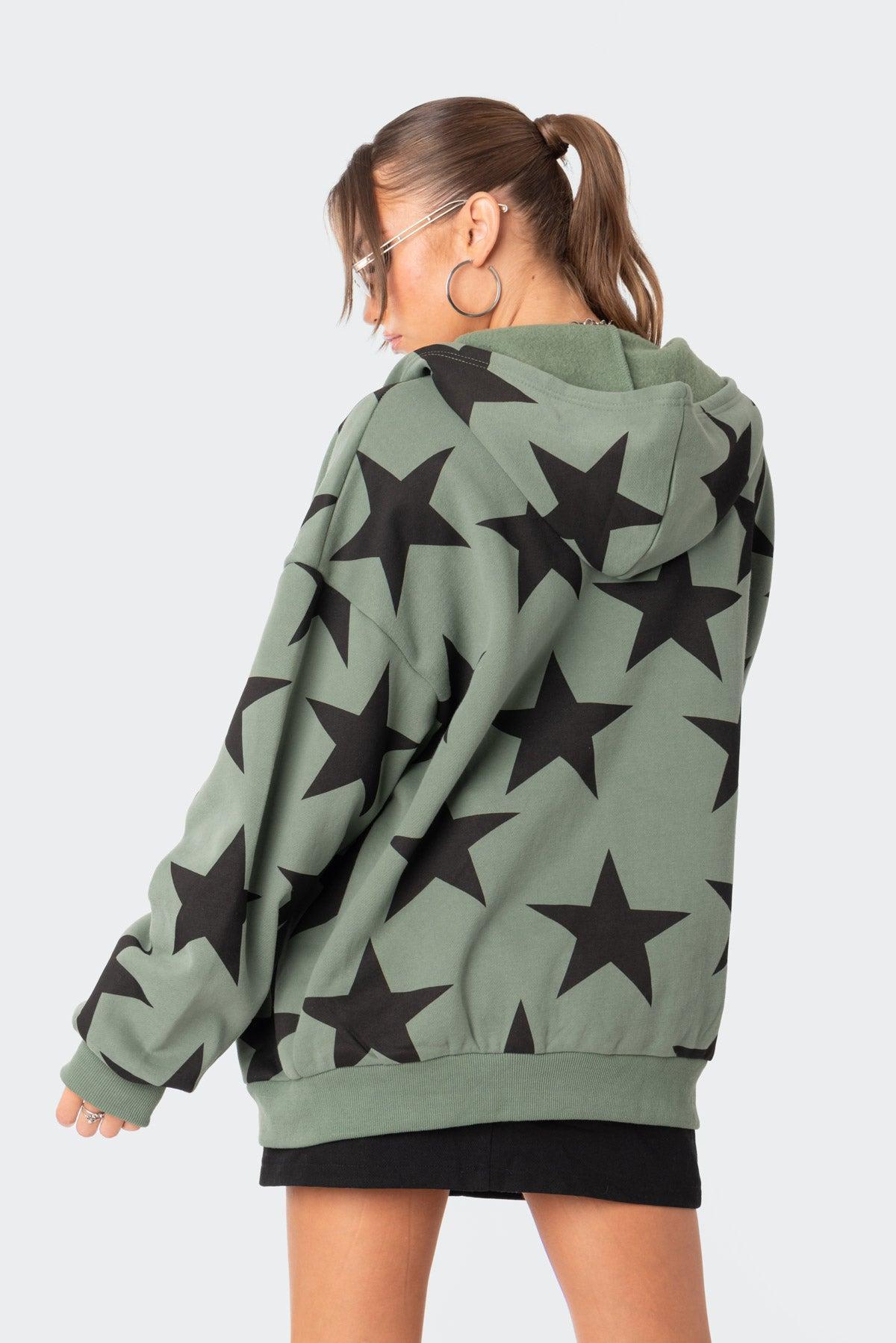 Star At Me Oversized Hoodie Product Image