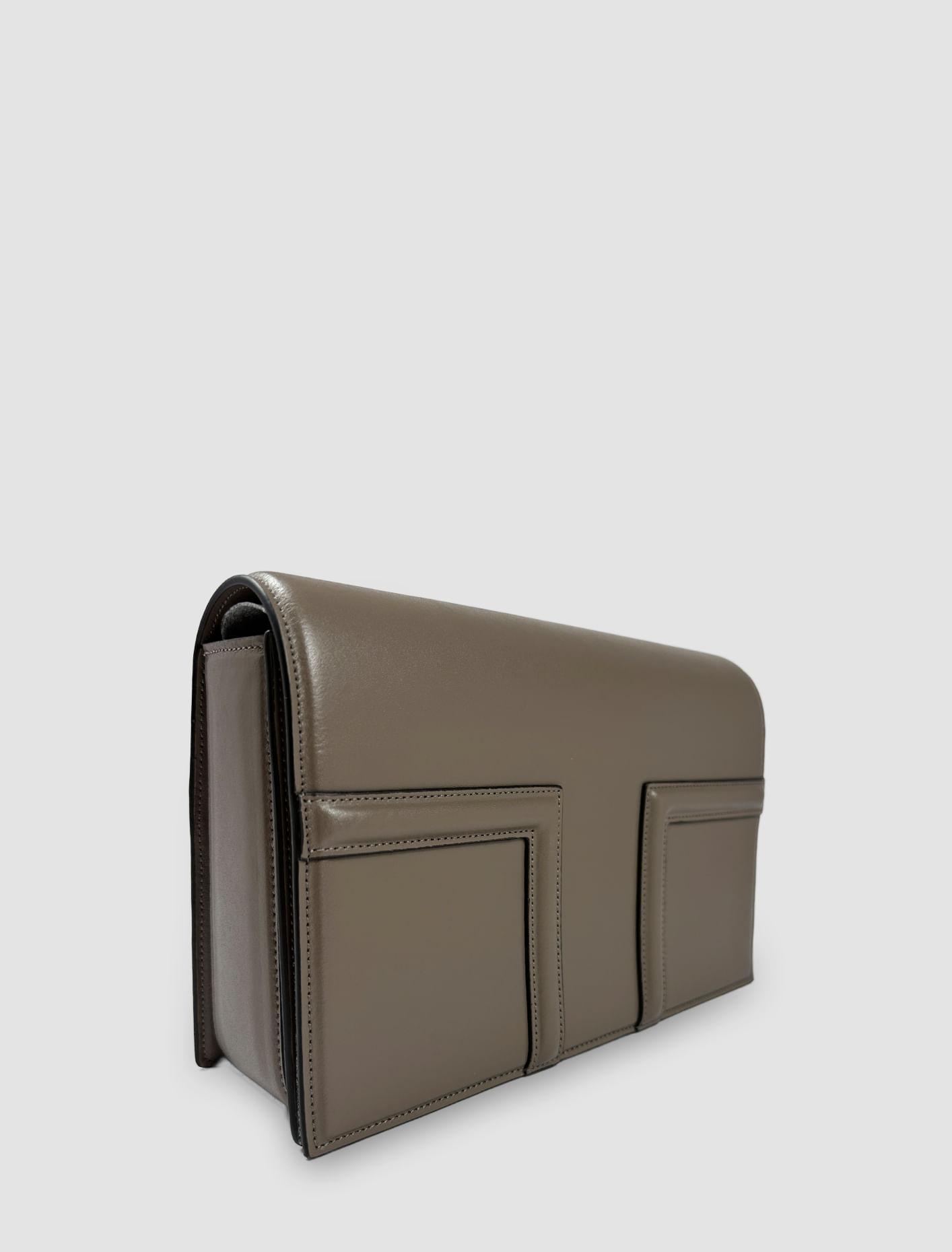 T-flap Bag In Taupe Product Image