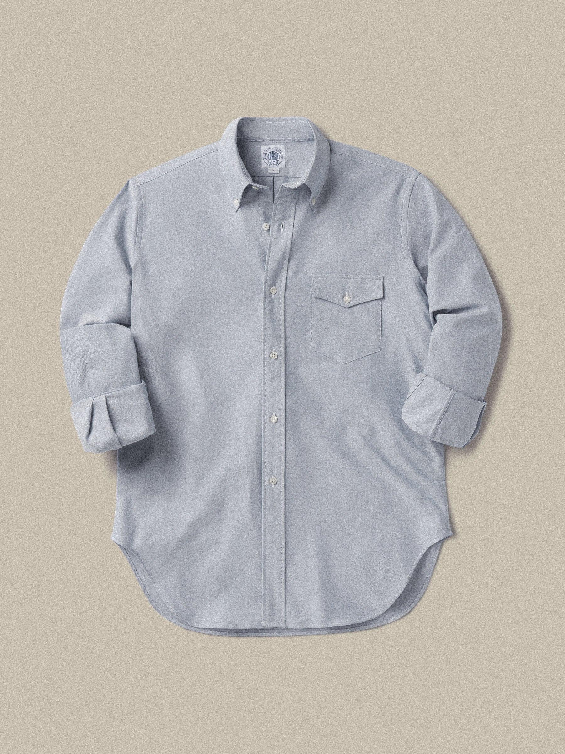 J.Press x BM Blue End on End USA Oxford Cloth Button Down Shirt product image