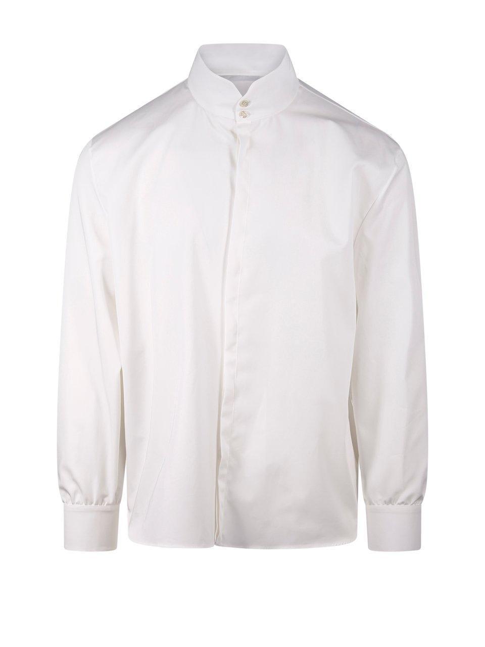 Button Detailed Long In White Product Image