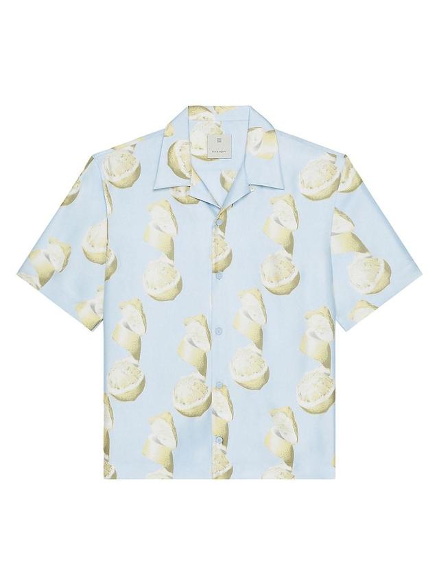 Mens Plage Printed Shirt in Silk Product Image