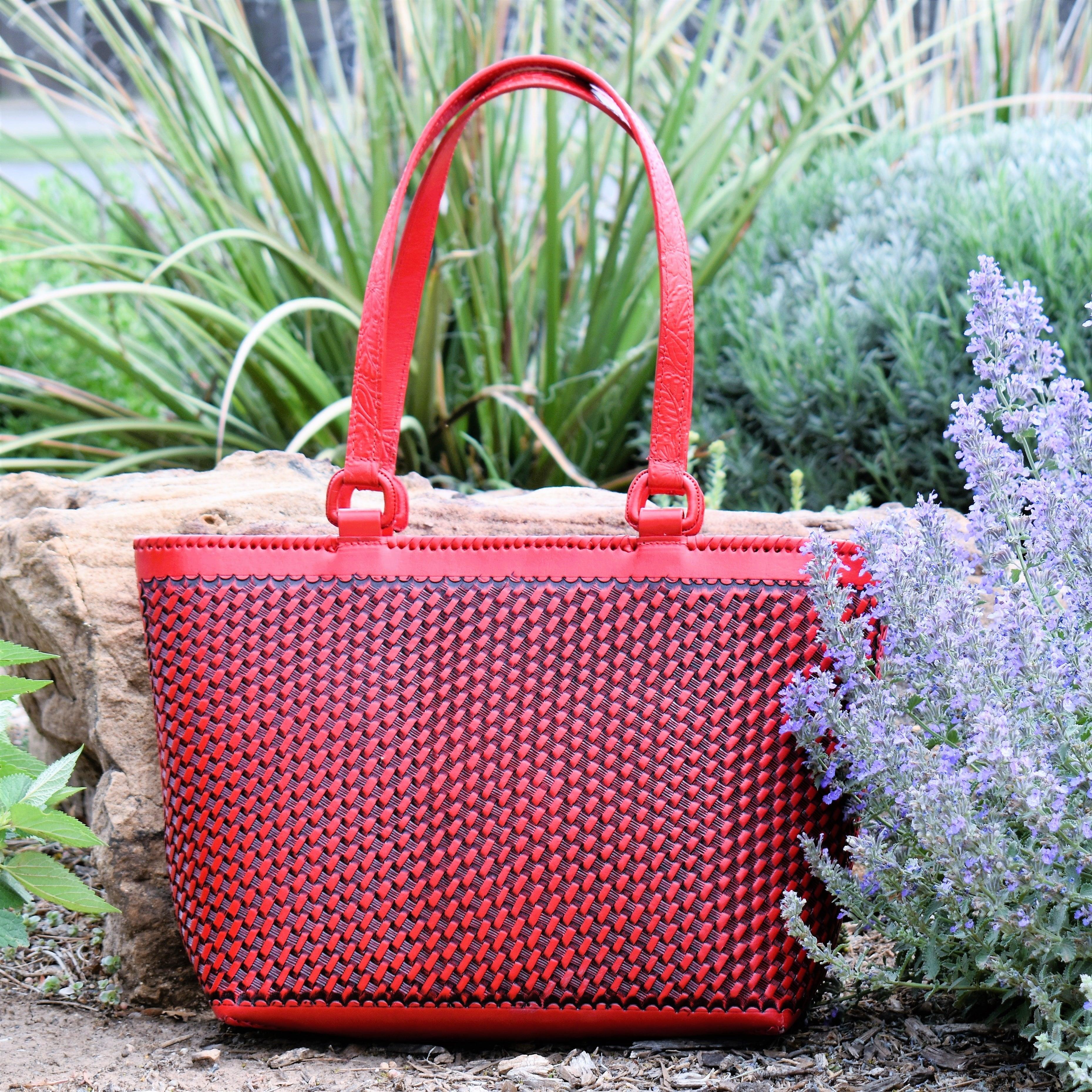 Red Mami Chula Leather Bag* Product Image