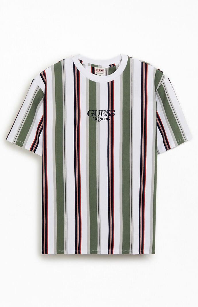 GUESS Originals Men's Gibson Vertical Stripe T-Shirt Product Image