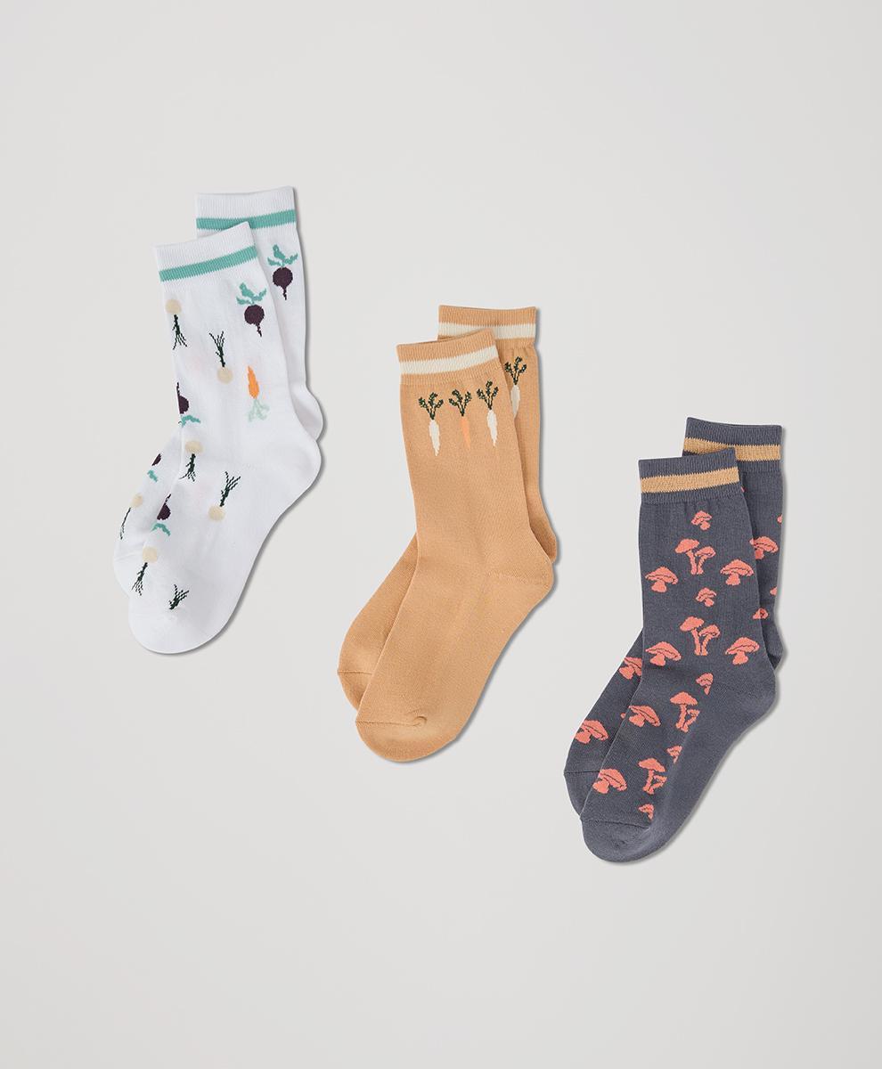 Womens The Perfect Crew Socks 3-Pack 1S Product Image