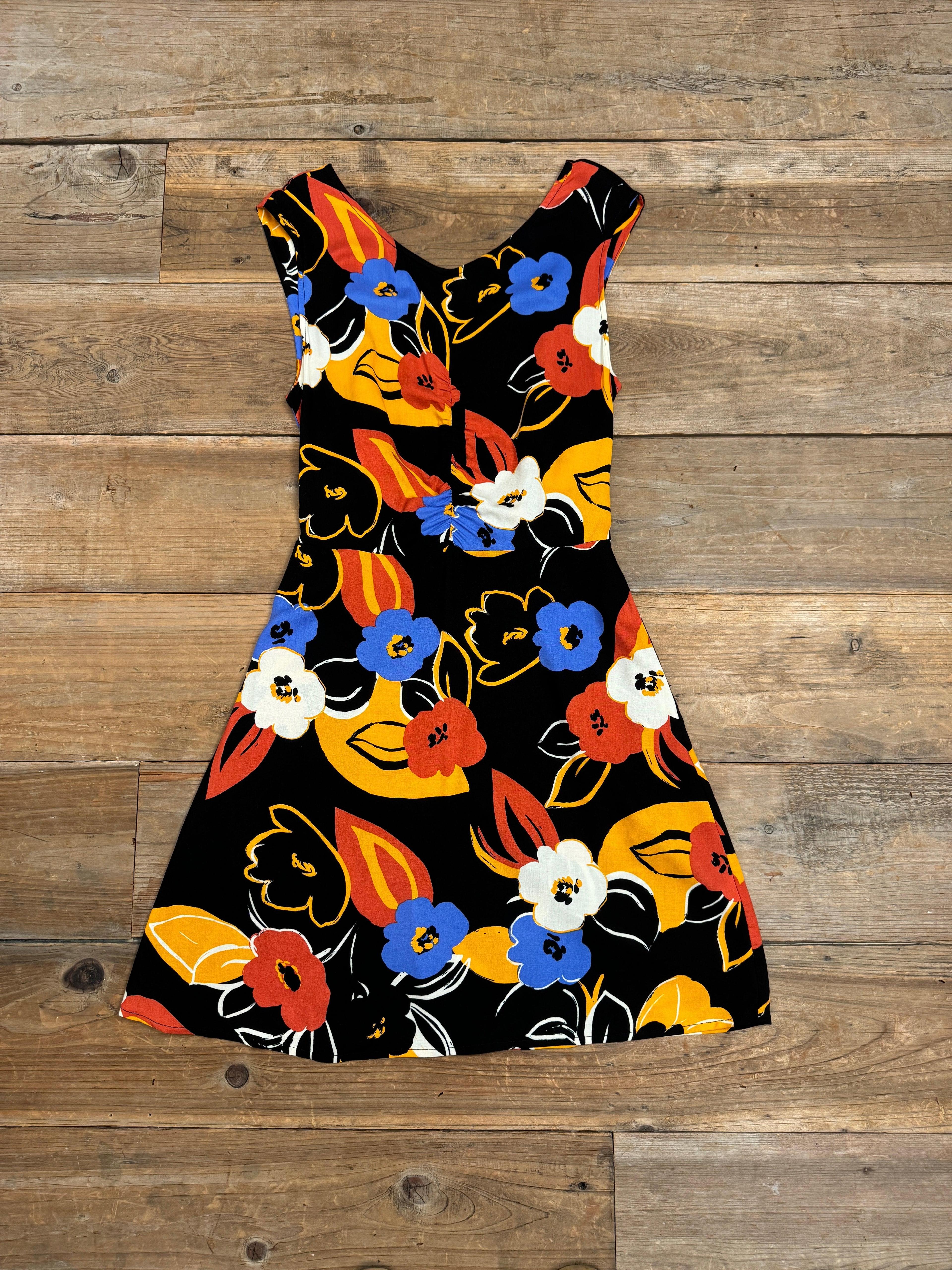 Archie Dress in Abstract Floral Product Image