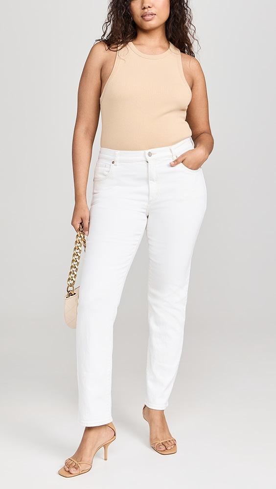 ABRAND 95 Stovepipe Bianco Jeans | Shopbop Product Image