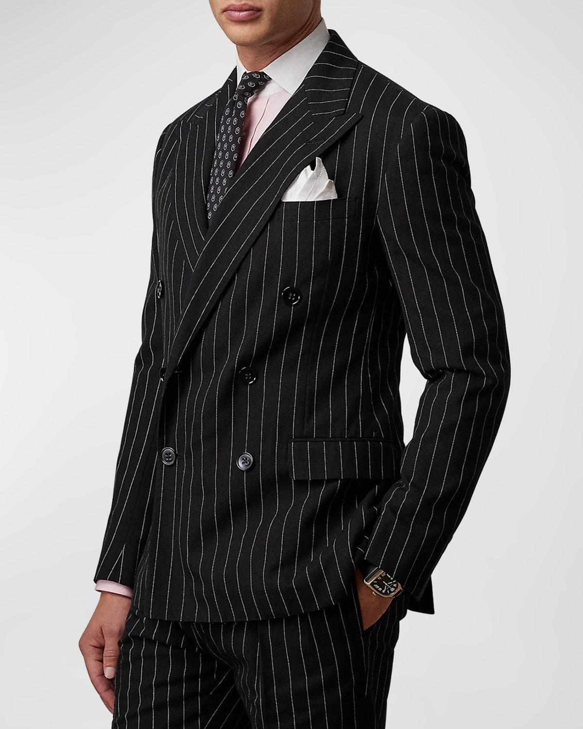 Mens Pinstripe Double-Breasted Sport Coat Product Image