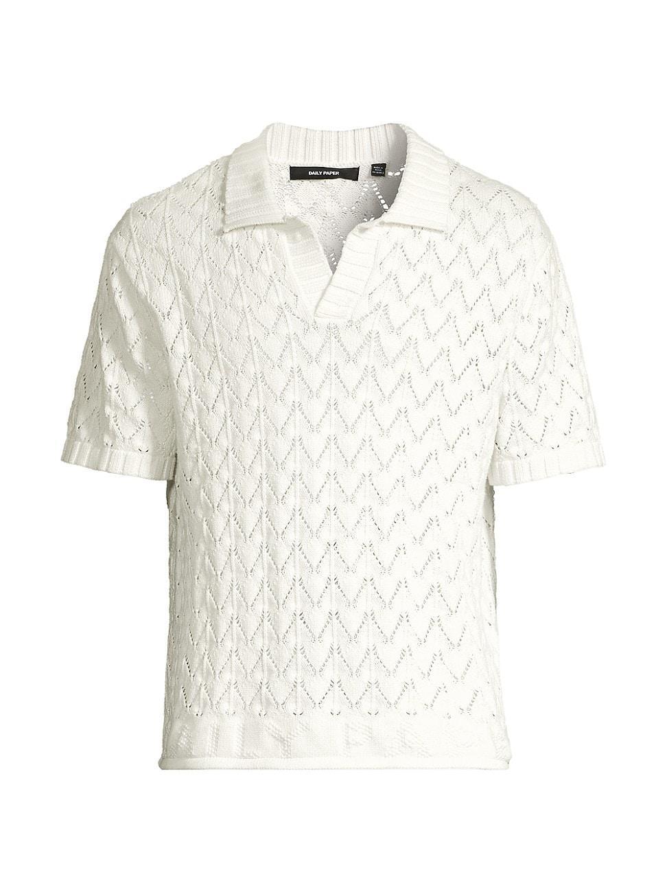 Mens Yinka Cotton Relaxed-Fit Polo Shirt Product Image