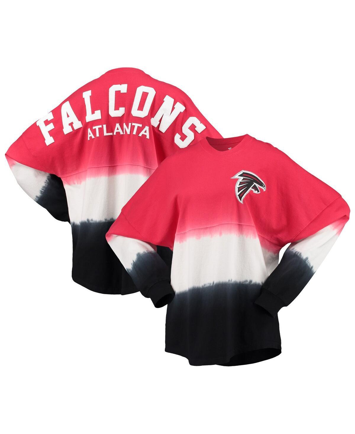 Womens Fanatics Branded /Black Atlanta Falcons Ombre Long Sleeve T-Shirt Product Image