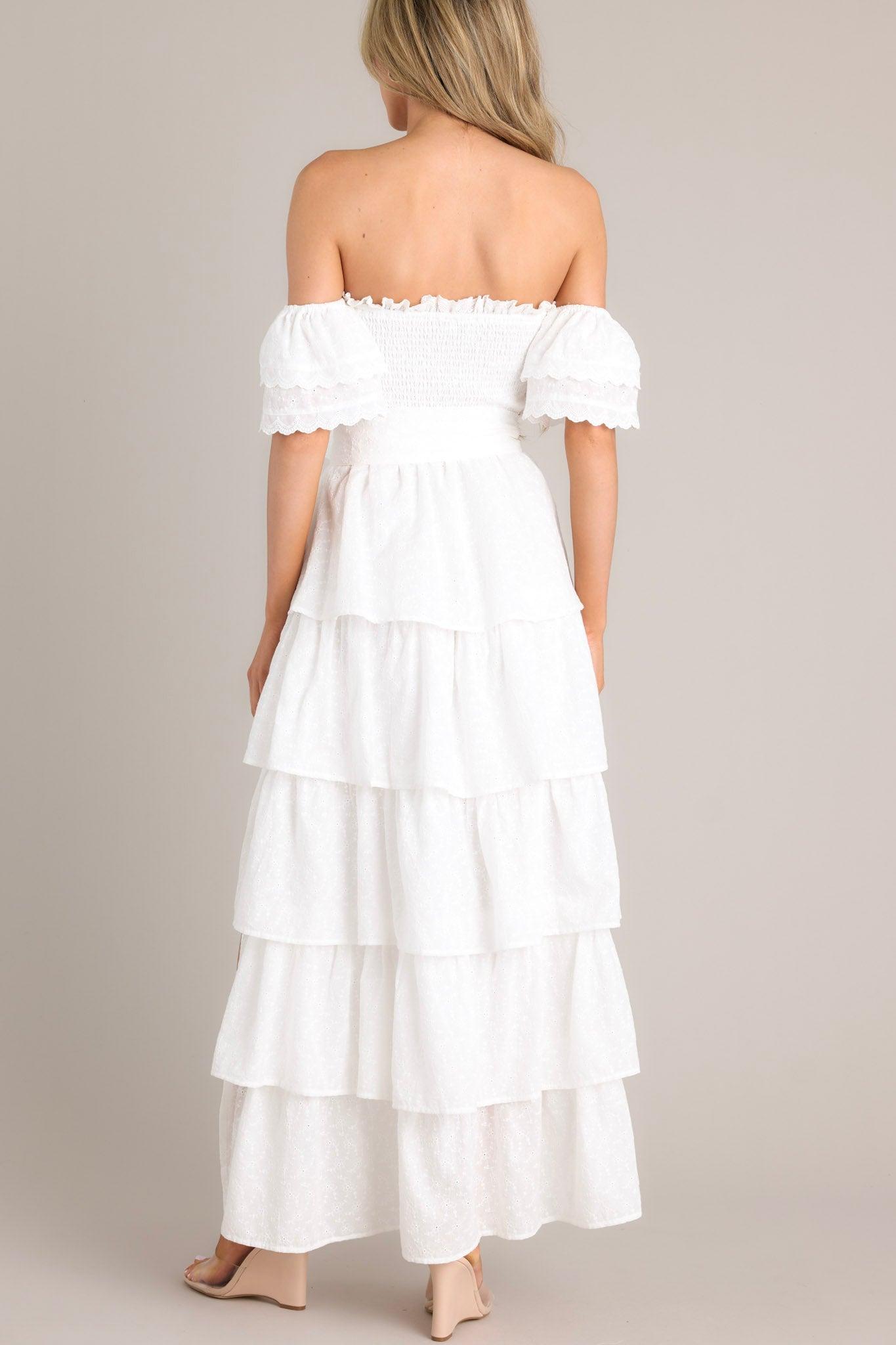 Feeling Mighty Fine White Eyelet Dress Product Image