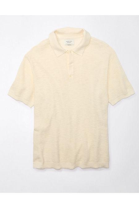 AE Waffle Sweater Polo Shirt Men's Product Image