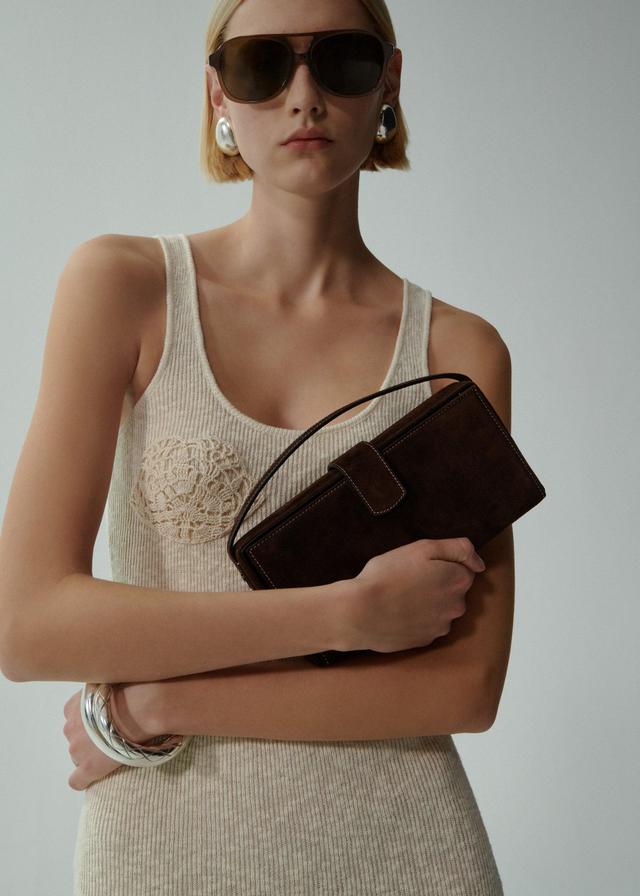 Apolonia bag in brown suede Product Image