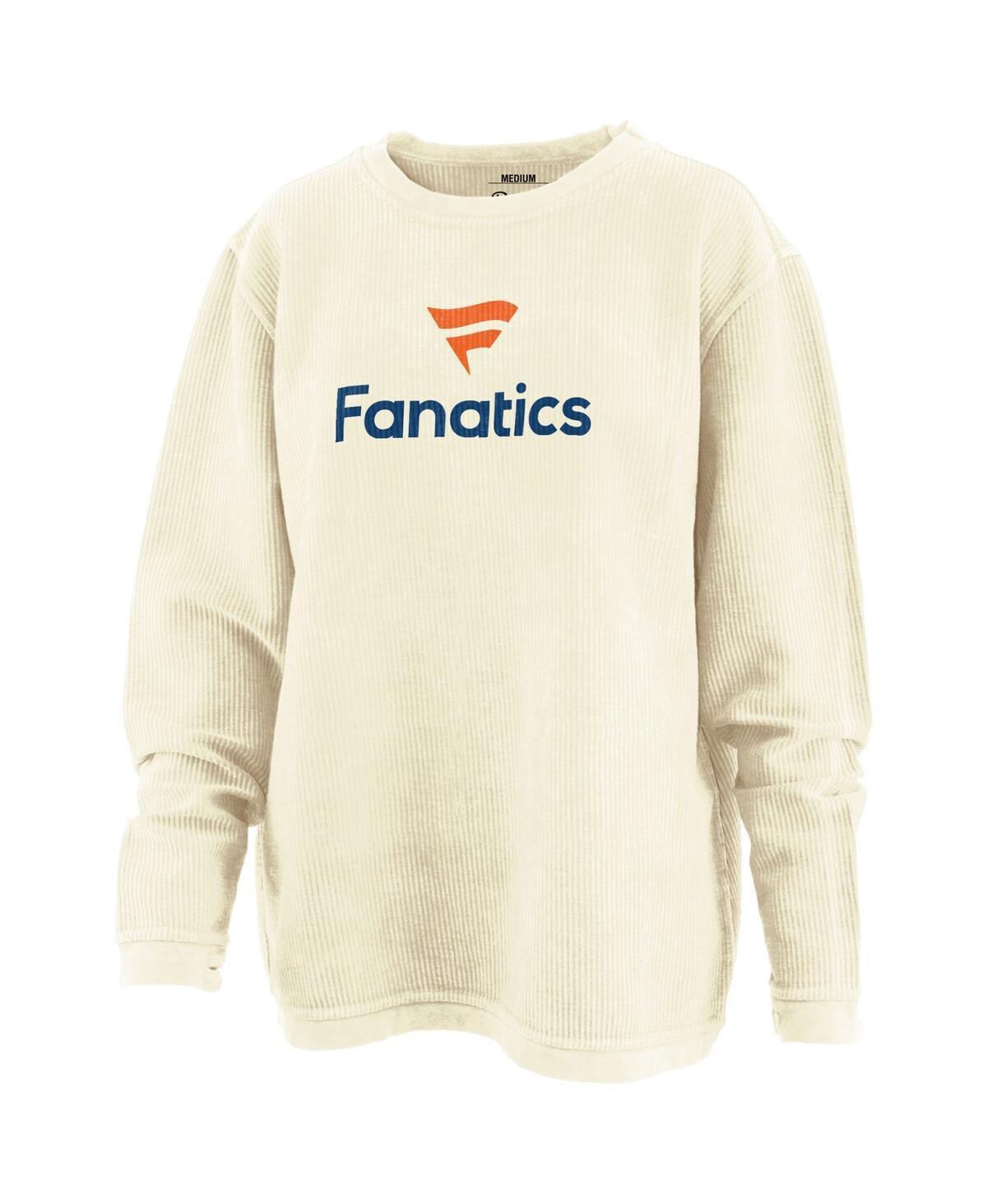 Womens Pressbox Cream Fanatics Corporate Corded Mercy Pullover Sweatshirt Product Image