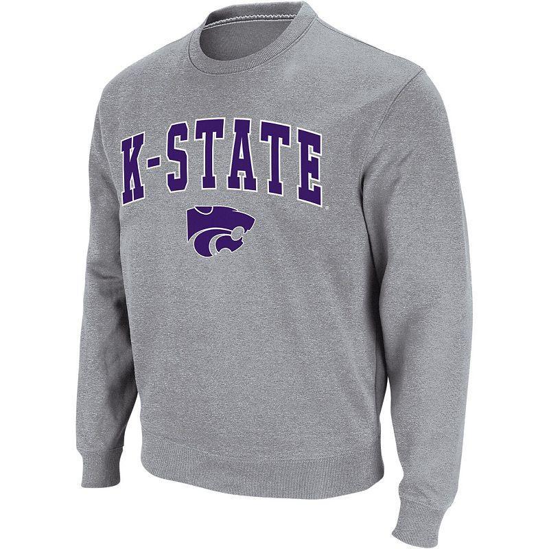 Colosseum Mens Kansas State Wildcats Arch and Logo Crew Neck Sweatshirt Product Image