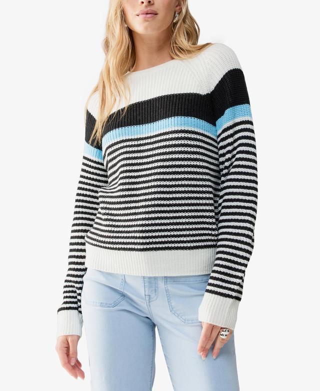 Sanctuary Womens Summit Striped Sweater - Sky Blue/milk Product Image