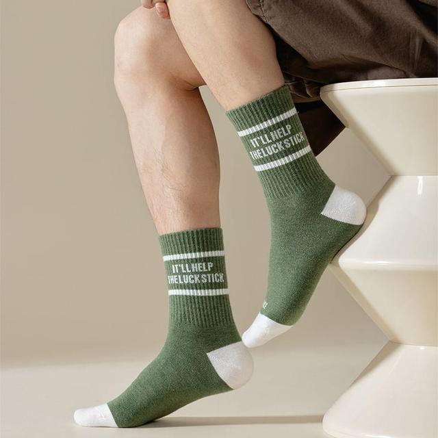 Lettering Crew Socks Product Image