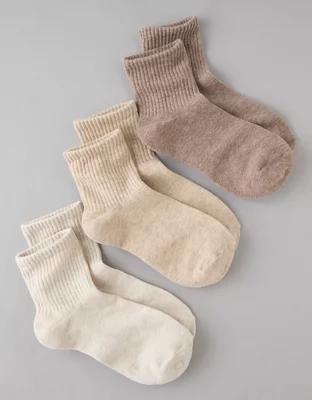 AE Boyfriend Socks 3-Pack Product Image